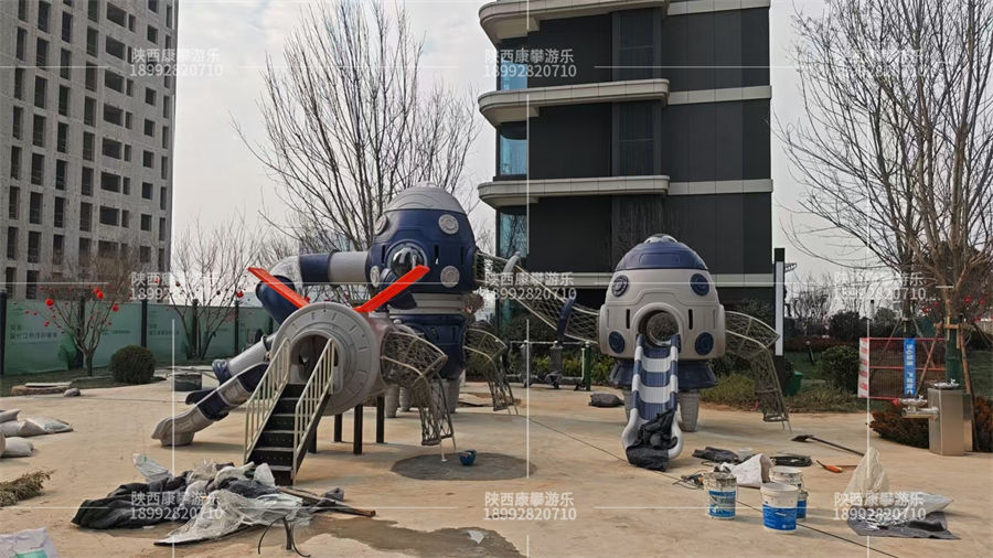 西安涇河新城某小區(qū)兒童游樂設(shè)施定制案